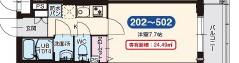 LIVIAZ KITAOSAKA BREZZA(1K/1階)の間取り写真