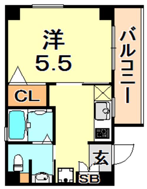 SEIWA HOUSE(1K/4階)の間取り写真