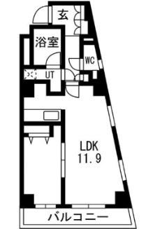 プレセダンヒルズ向島イースト(1LDK/2階)の間取り写真
