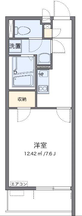 アミスター(1K/3階)の間取り写真