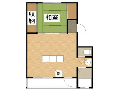 クレスト多可町(1DK/5階)の間取り写真