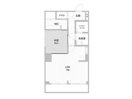 エスポワール瑞穂(1LDK/6階)の間取り写真
