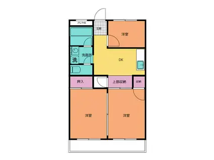 ロイヤル内田(3DK/1階)の間取り写真