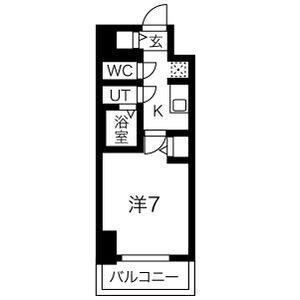 メイクス城西レジデンス(1K/11階)の間取り写真