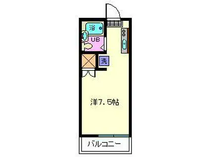 MIKE HOUSE(ワンルーム/2階)の間取り写真