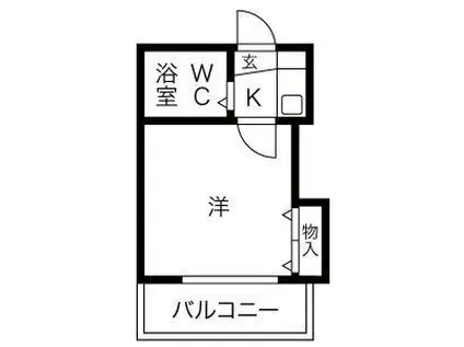 NF GRAN 中村公園(1K/2階)の間取り写真