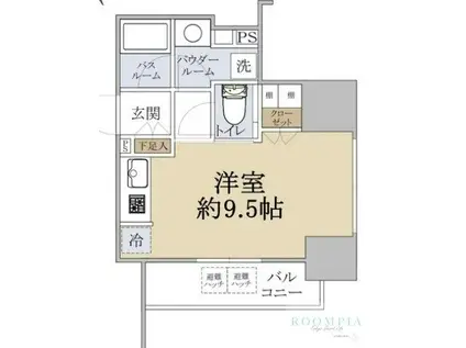 シティハウス中目黒ステーションコート(ワンルーム/10階)の間取り写真