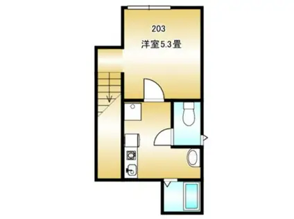 ラ・メゾン コンフォール 大森北(1K/2階)の間取り写真