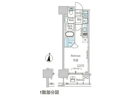 パークアクシス森下(ワンルーム/2階)の間取り写真