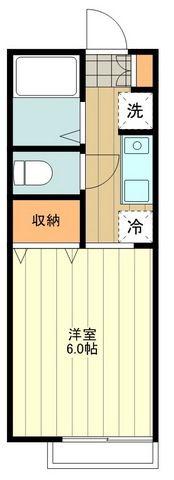 セジュールレジデンス(1K/1階)の間取り写真