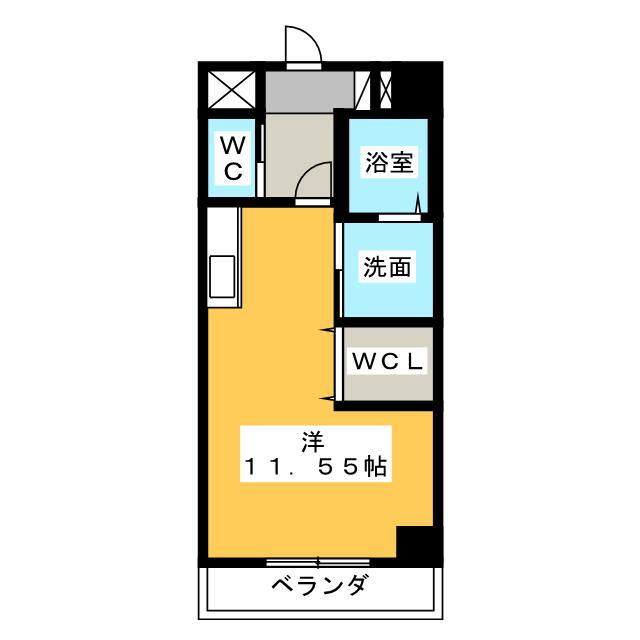 エスペランサ壱番館(ワンルーム/6階)の間取り写真