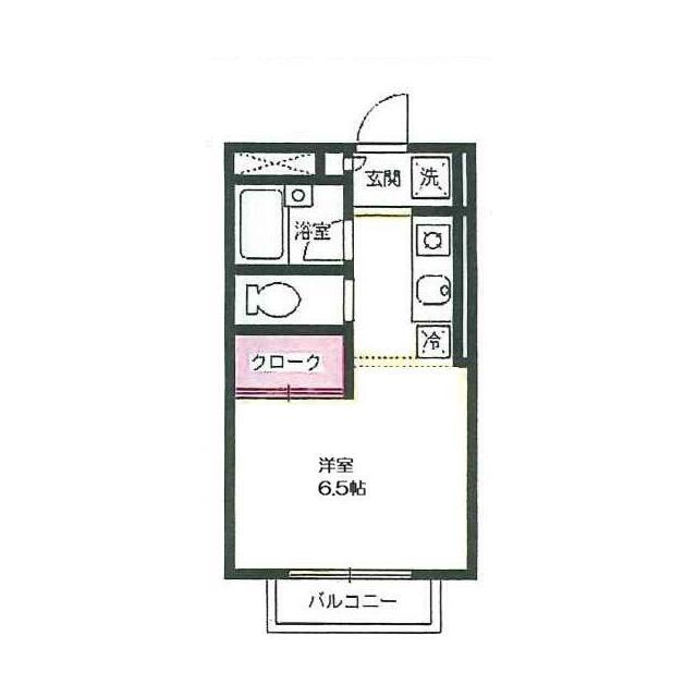 エステ-ト湘南(1K/2階)の間取り写真