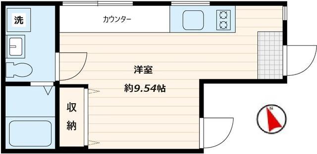 TRIAS362(ワンルーム/2階)の間取り写真