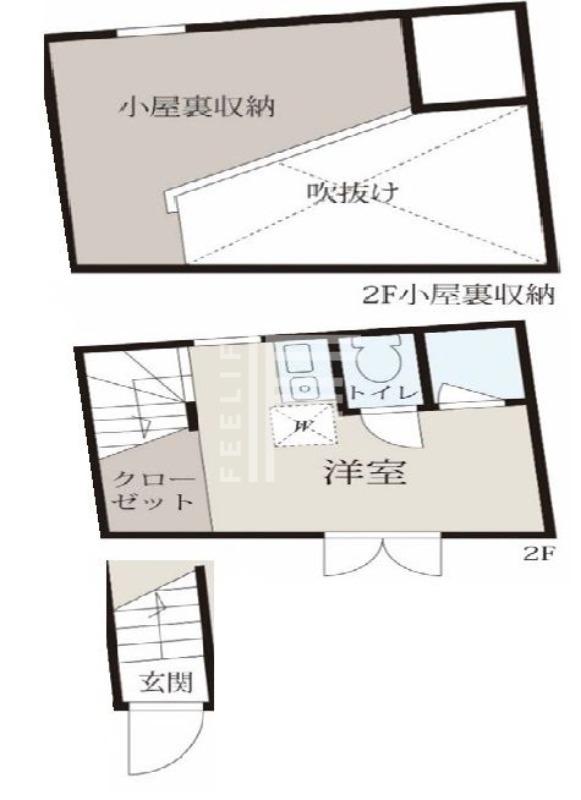 アーバンプレイス四ツ谷IIB(ワンルーム/2階)の間取り写真