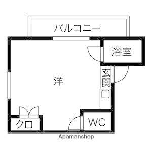 プレアール長居公園III(ワンルーム/4階)の間取り写真