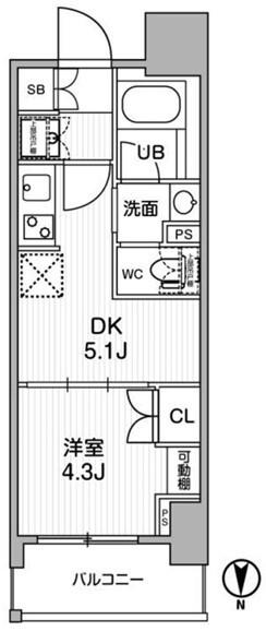 NIDO KAMATA(1DK/3階)の間取り写真
