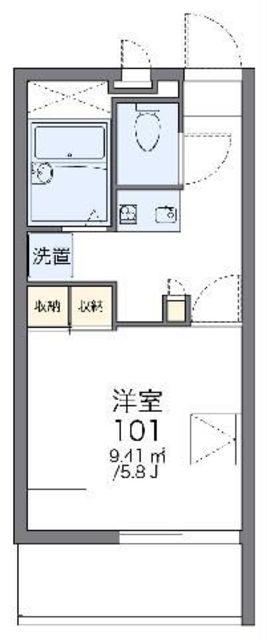レオパレス広喜(1K/2階)の間取り写真
