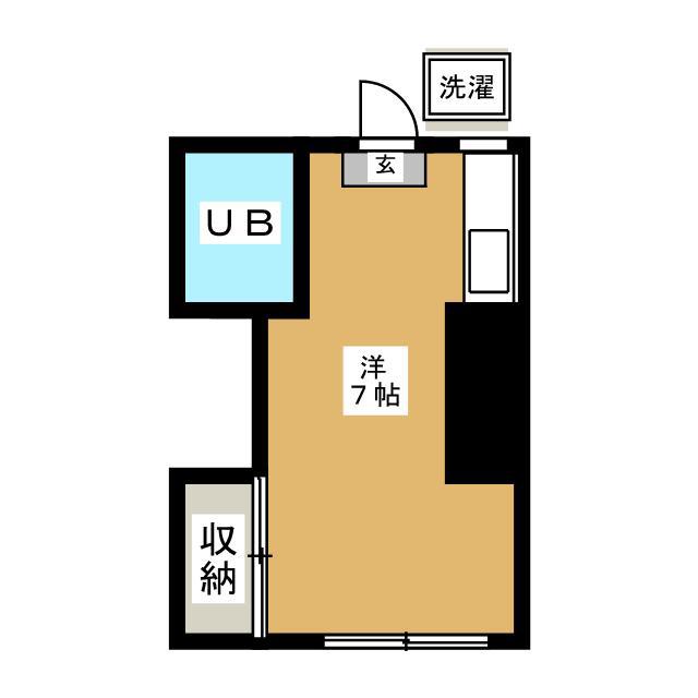 FLAT21(ワンルーム/2階)の間取り写真