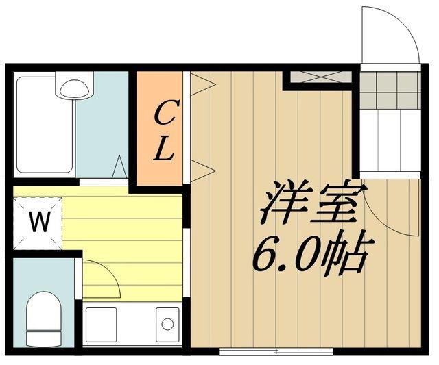 MODULOR武蔵野中町(ワンルーム/3階)の間取り写真