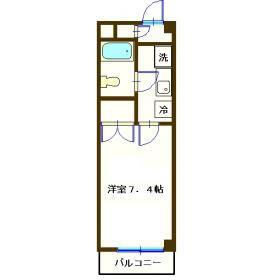 ナルセ33ハイム(1K/4階)の間取り写真