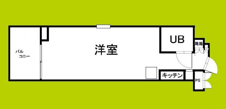 ユーロハイツ本町(ワンルーム/3階)の間取り写真