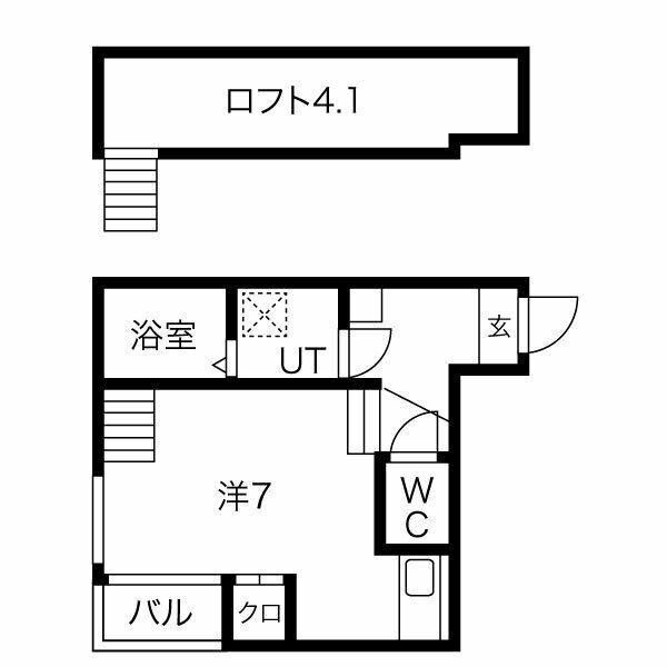 PASIONES 1(1K/1階)の間取り写真