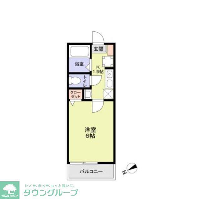 VENUS LAGOON 斎藤分町(1K/2階)の間取り写真