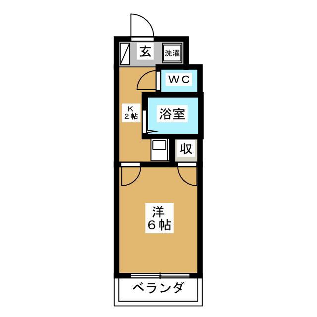 蕨プラザH棟(1K/3階)の間取り写真