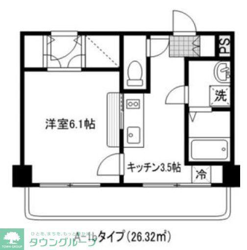 CLUB ORIENT BLD NO97 SKYGATE NARITA(1DK/3階)の間取り写真