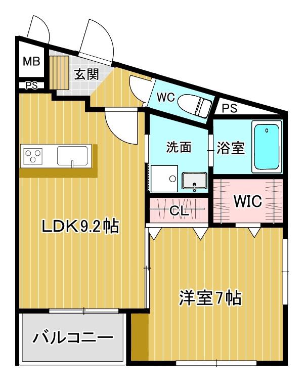 アドセレブ覚王山(1LDK/3階)の間取り写真