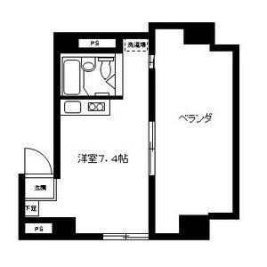 AMOUR名駅(ワンルーム/5階)の間取り写真