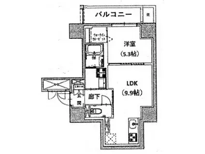 RESIDENCE OUJI YAMADAYA(1LDK/3階)の間取り写真