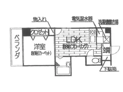 パナッシュコート梅田北(1LDK/8階)の間取り写真