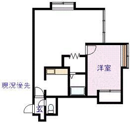 ティンバーヴィレッジ(1LDK/2階)の間取り写真