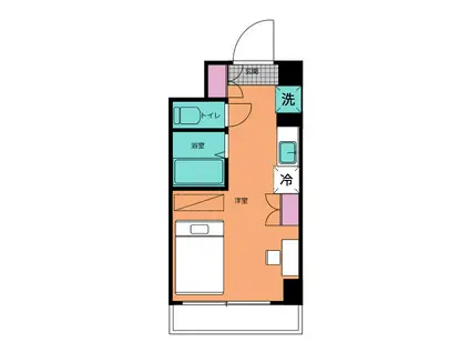 プライマルD三鷹(ワンルーム/2階)の間取り写真