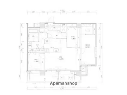 THE TEN GOOD 祖原II(3LDK/3階)の間取り写真