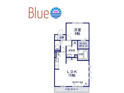 トネリコテラスI(2LDK/3階)の間取り写真