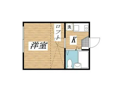 コーポアミ(ワンルーム/1階)の間取り写真