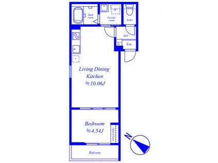 GRADUS桶川II(1LDK/1階)の間取り写真