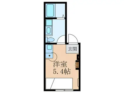 RESIDENCE CARITAS MEGURO(ワンルーム/2階)の間取り写真