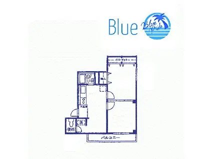 ファーストS・S(2DK/4階)の間取り写真