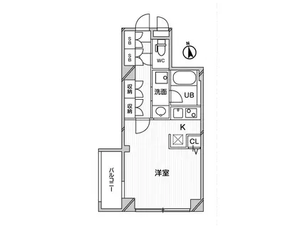 ラ・ステージ坂町(ワンルーム/1階)の間取り写真