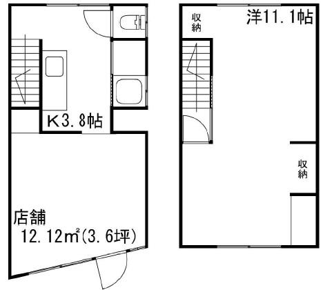 リニュー田寺(1K/1階)の間取り写真