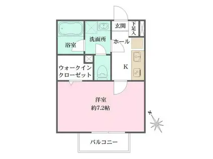 マンハイム ノルデン(1K/3階)の間取り写真