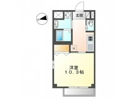 ルミナス・ステラ(1K/5階)の間取り写真