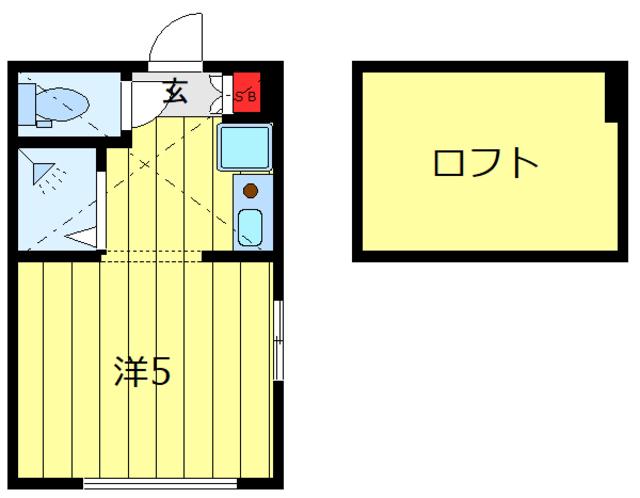 APRIRE西尾久(ワンルーム/2階)の間取り写真