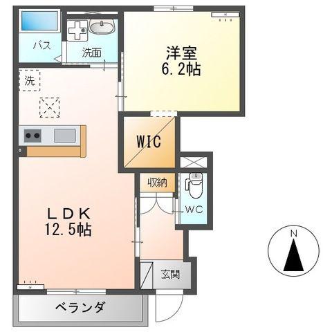 シンビー館 II(1LDK/1階)の間取り写真