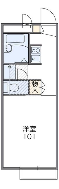 レオパレスピュアグリーンII(1K/2階)の間取り写真