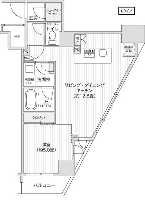 レジディア笹塚2(1LDK/9階)の間取り写真