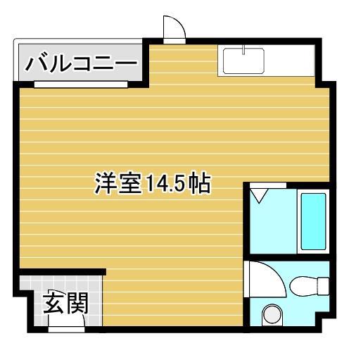 パレス野江(ワンルーム/2階)の間取り写真